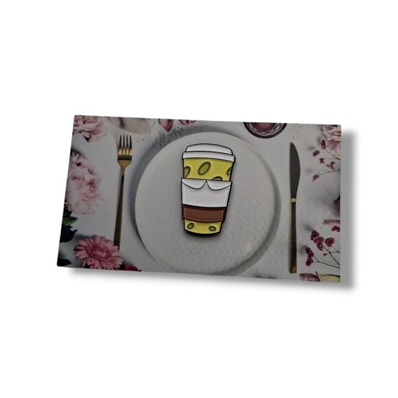 Spongebob SquarePants Coffee Cup Pin/Brooch - Picture 3 of 7